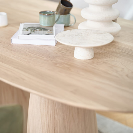 Table design en bois avec bords arrondis - Blossom Mobitec®