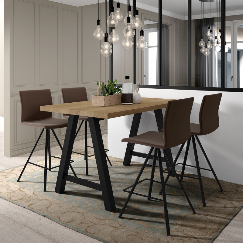 Table snack moderne de salle à manger en stratifié - Querido