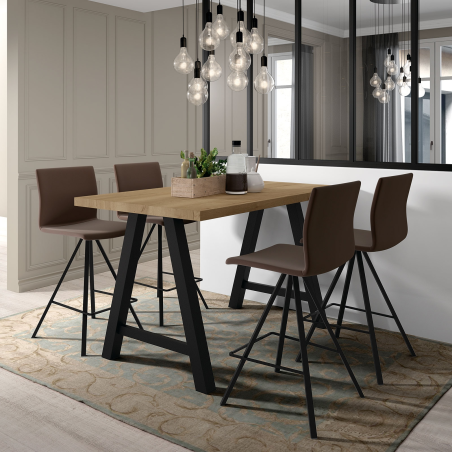 Table snack moderne de salle à manger en stratifié - Querido