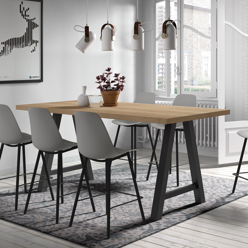 Table snack moderne de salle à manger en stratifié - Querido