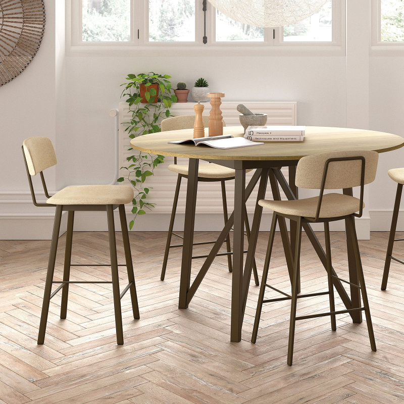 Tabouret snack vintage en synthétique - BarAmica