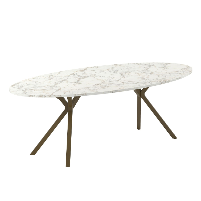 EPA83 et HP98 - Table ovale en stratifié - Onyx