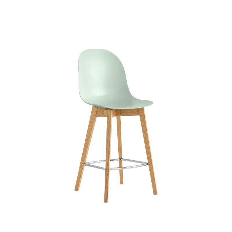 Tabouret scandinave en polypropylène et bois - 1672 Academy Connubia©