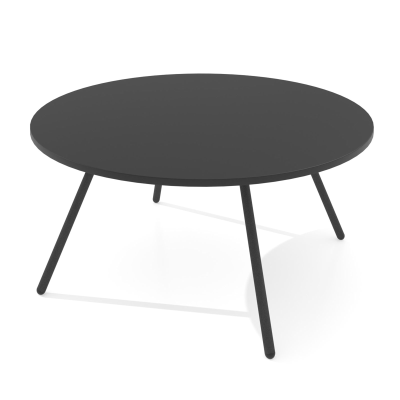 Table basse ronde avec pieds en métal - Trevi