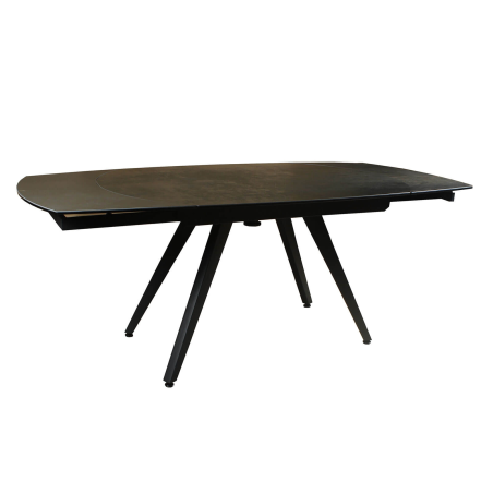 Table moderne extensible en céramique avec pieds en métal - Sofia