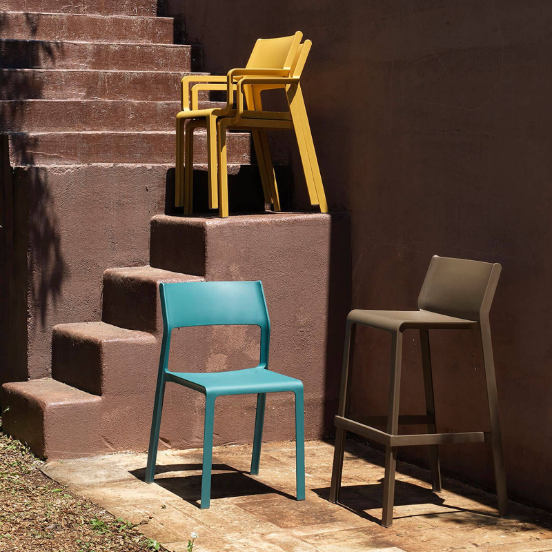 Chaise de jardin empilable en polypropylène - Trill bistrot