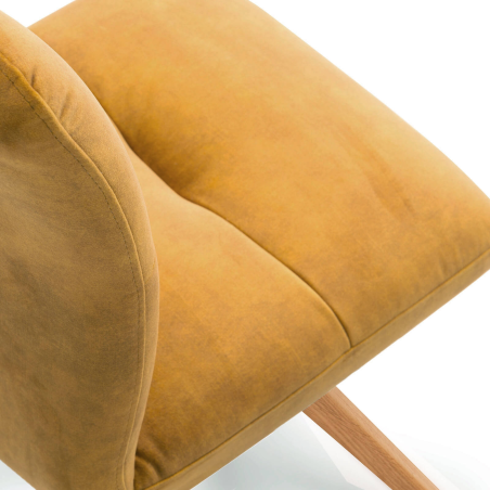 Chaise rotative pieds bois - Adèle