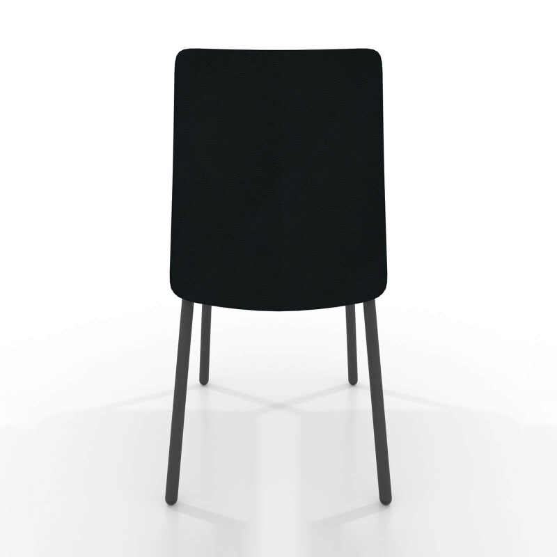 Chaise intemporelle rembourrée avec pieds en métal - Pierrot