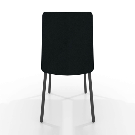 Chaise intemporelle rembourrée avec pieds en métal - Pierrot