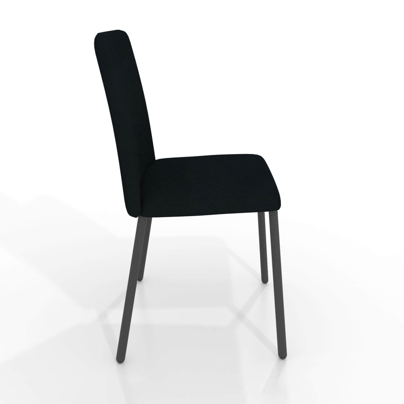 Chaise indémodable rembourrée avec pieds en métal - Pierrot