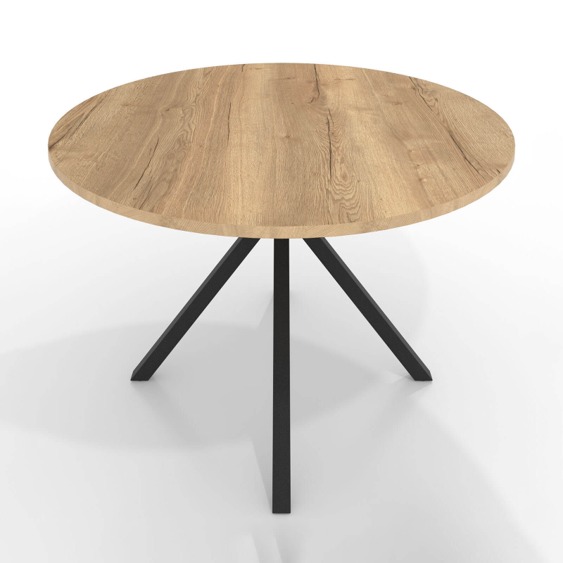 Table ronde avec pieds en métal moderne - Onyx