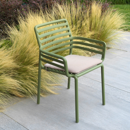 Fauteuil de jardin tendance empilable fabriqué en Italie - Doga