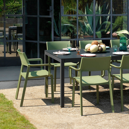 Fauteuil de jardin empilable en polypropylène - Trill