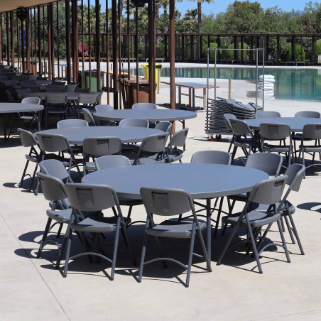 Table pliante ronde de collectivité Planet