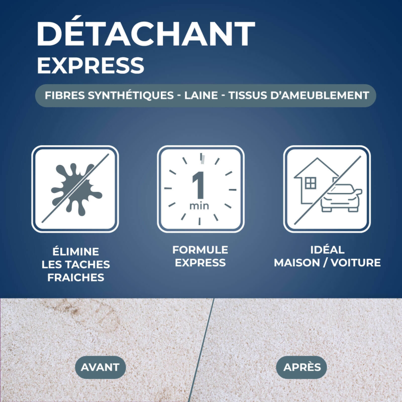  Détachant express pour synthétique, laine et tissu Starwax® 250ml