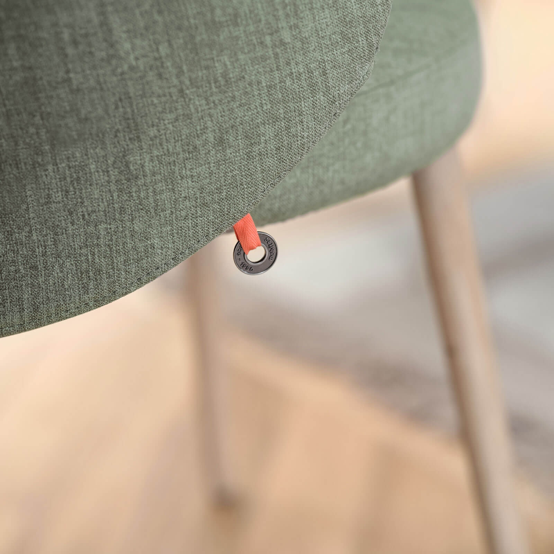 Chaise tendance confortable en tissu et pieds bois - Neo Mobitec ®