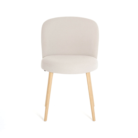 Chaise confortable en tissu et pieds bois - Neo Mobitec ®