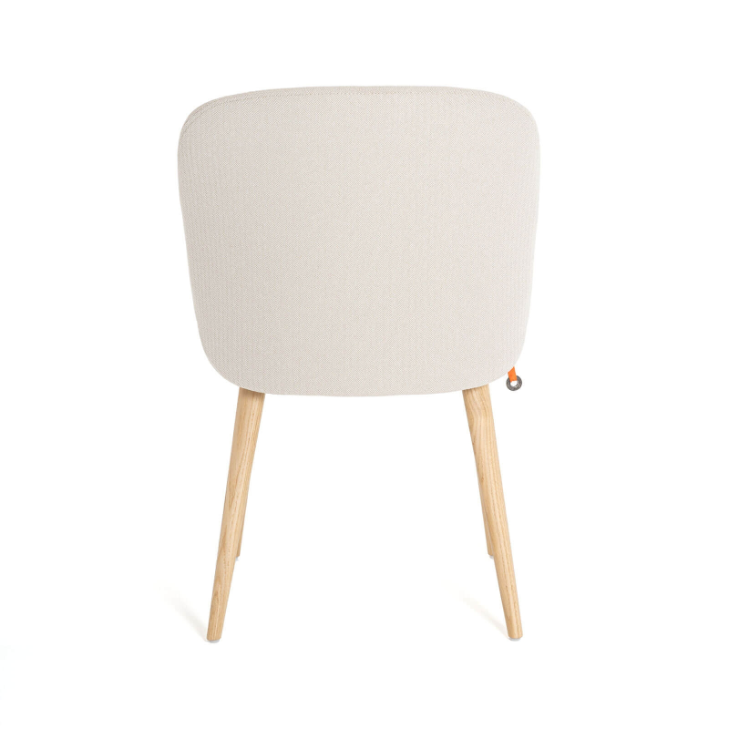 Chaise rembourrée en tissu et pieds bois - Neo Mobitec ®