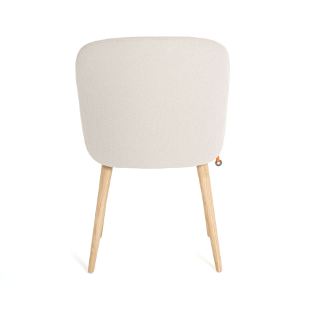 Chaise rembourrée en tissu et pieds bois - Neo Mobitec ®