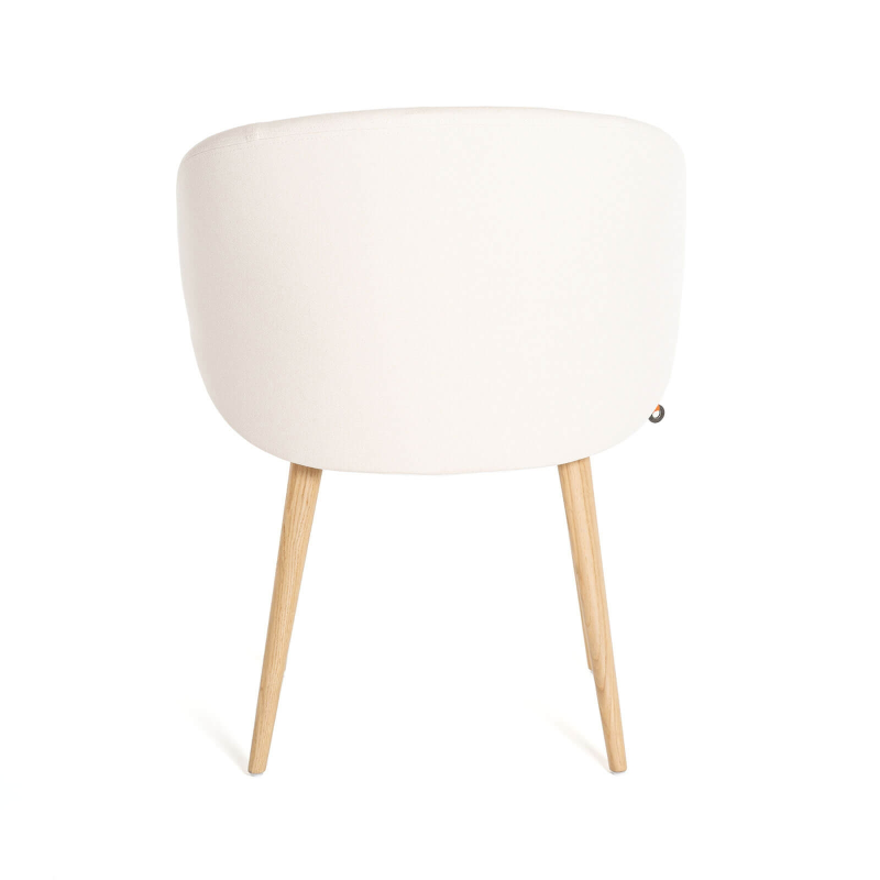 Fauteuil cosy confortable en tissu et pieds bois - Neo Mobitec ®