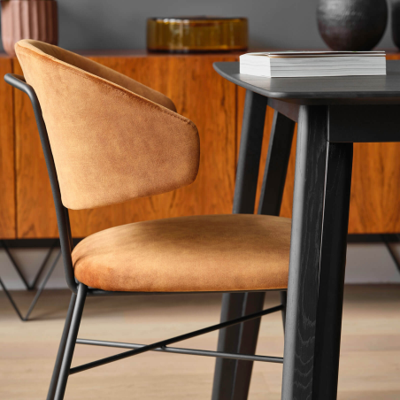 Fauteuil moderne en tissu avec pieds en métal - Toro Mobitec ®