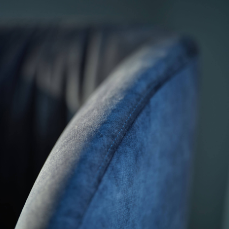 Fauteuil confortable en tissu avec pieds en bois - Thalia Mobitec ®