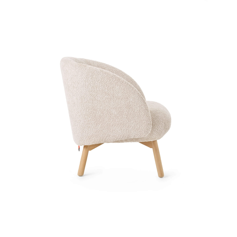 Fauteuil en tissu avec pieds en bois - Thalia Mobitec ®