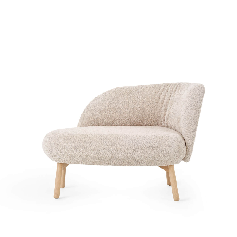 Banquette cosy en tissu avec pieds en bois - Thalia Mobitec ®