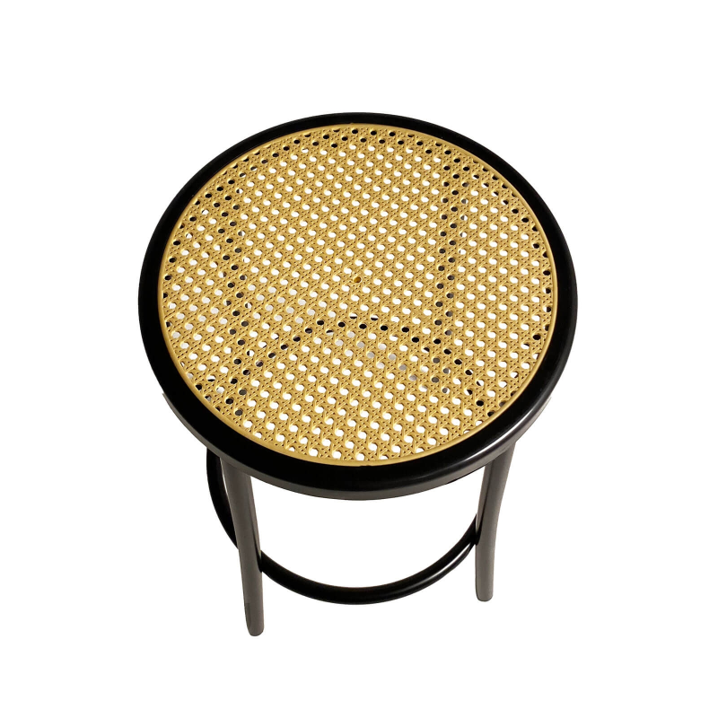 Tabouret haut assise imitation cannage fabriqué en France - Bistro