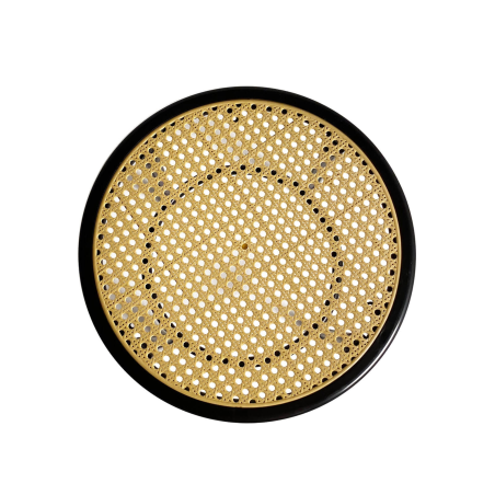 Tabouret sans dossier assise imitation cannage fabriqué en France - Bistro