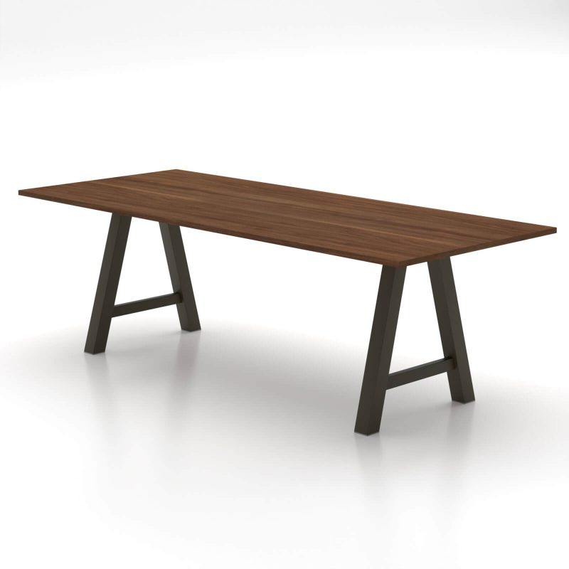  Grande table rectangulaire avec pieds en forme de tréteau - Alegro XL