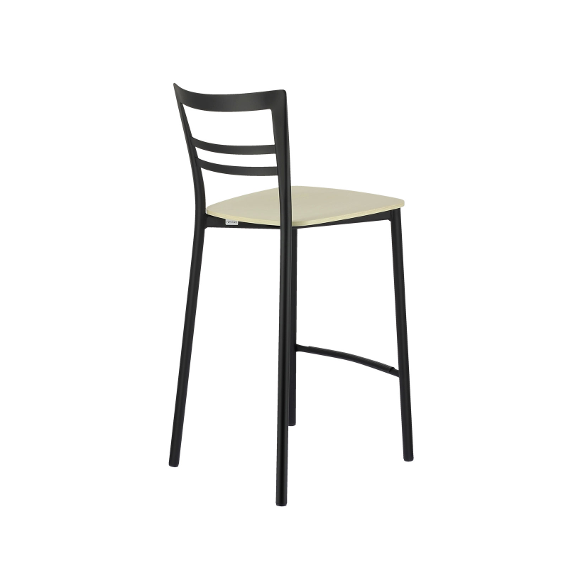 Tabouret snack contemporain en métal et multiplis bois - Go Clip Connubia®