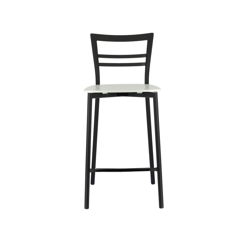 Tabouret snack contemporain en métal et multiplis bois - Go Clip Connubia®