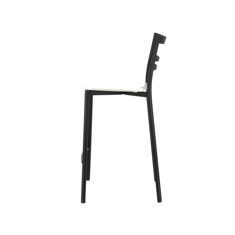Tabouret snack contemporain en métal et multiplis bois - Go Clip Connubia®