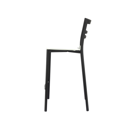 Tabouret snack contemporain en métal et multiplis bois - Go Clip Connubia®