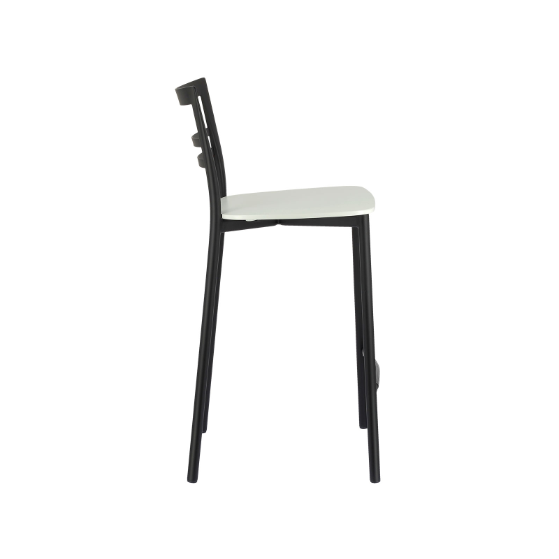 Tabouret snack contemporain en métal et multiplis bois - Go Clip Connubia®