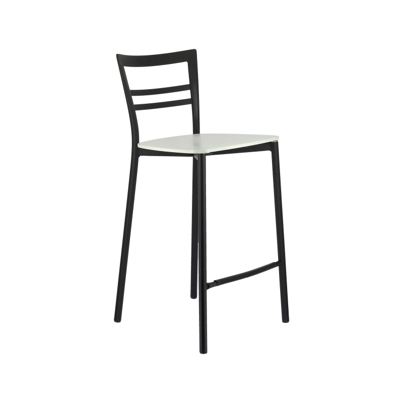 Tabouret snack contemporain en métal et multiplis bois - Go Clip Connubia®