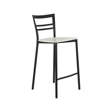 Tabouret snack contemporain en métal et multiplis bois - Go Clip Connubia®