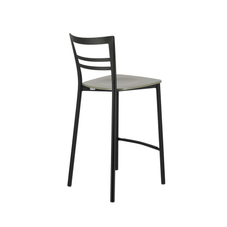 Tabouret snack contemporain en métal et multiplis bois - Go Clip Connubia®