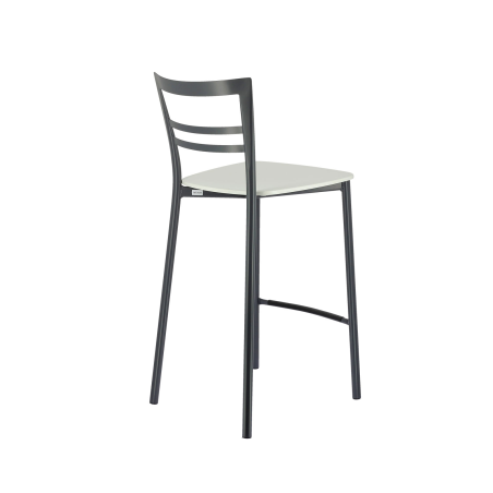 Tabouret snack contemporain en métal et multiplis bois - Go Clip Connubia®