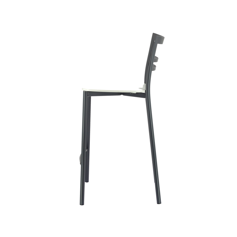 Tabouret snack contemporain en métal et multiplis bois - Go Clip Connubia®