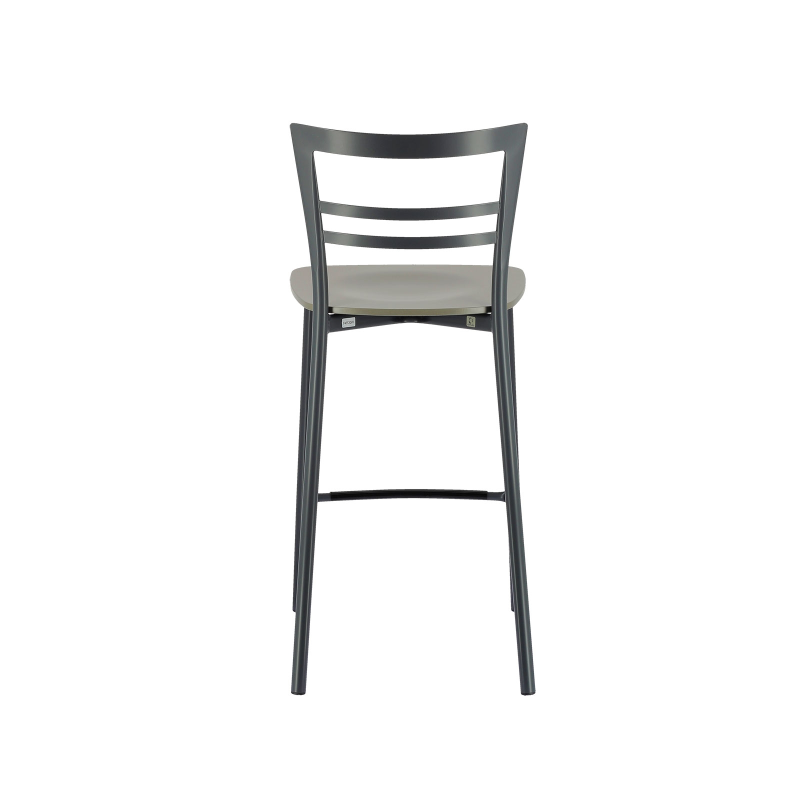 Tabouret snack contemporain en métal et multiplis bois - Go Clip Connubia®