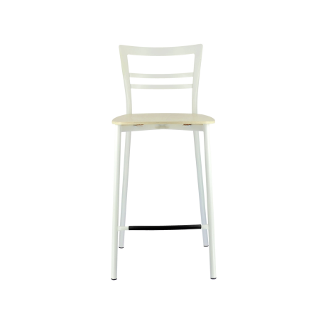 Tabouret snack contemporain en métal et multiplis bois - Go Clip Connubia®