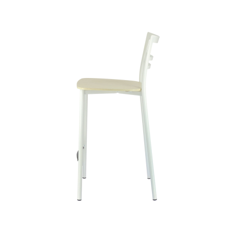 Tabouret snack contemporain en métal et multiplis bois - Go Clip Connubia®