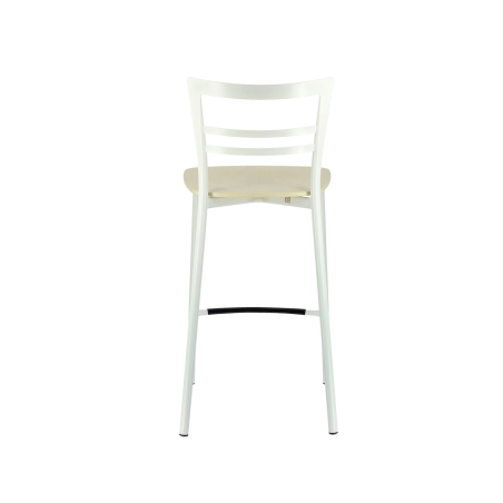 Tabouret snack contemporain en métal et multiplis bois - Go Clip Connubia®