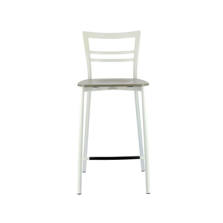 Tabouret snack contemporain en métal et multiplis bois - Go Clip Connubia®