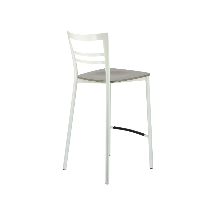 Tabouret snack contemporain en métal et multiplis bois - Go Clip Connubia®