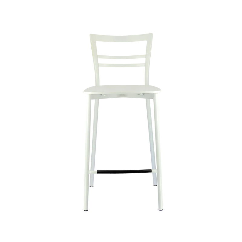 Tabouret snack contemporain en métal et multiplis bois - Go Clip Connubia®