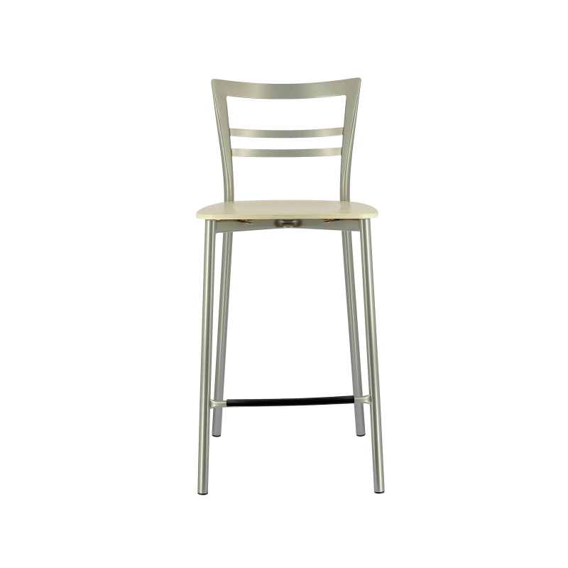 Tabouret snack contemporain en métal et multiplis bois - Go Clip Connubia®