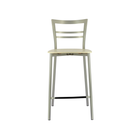 Tabouret snack contemporain en métal et multiplis bois - Go Clip Connubia®